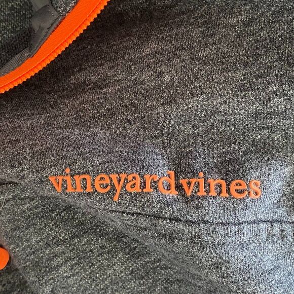 Vineyard Vines Shep Quarter Zip Pullover Fleece Ribbed Cuff and Hem Size S - Picture 5 of 6